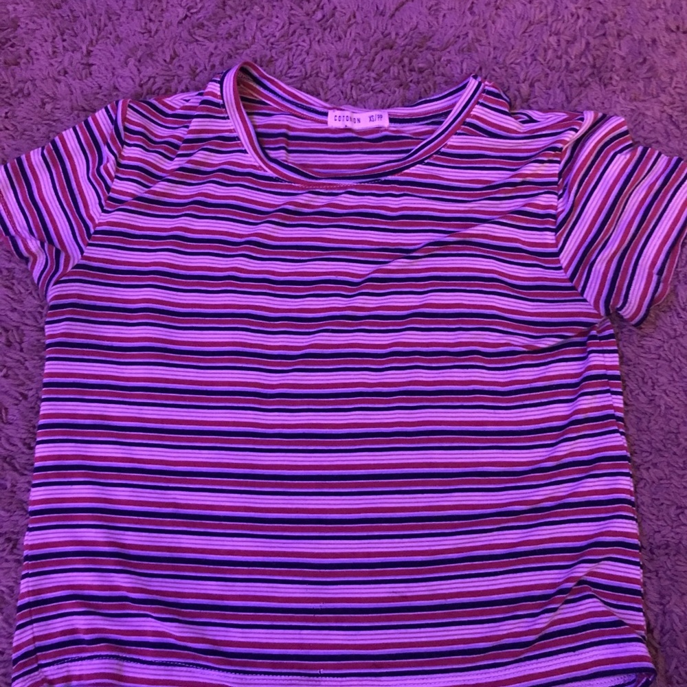 Striped crop top